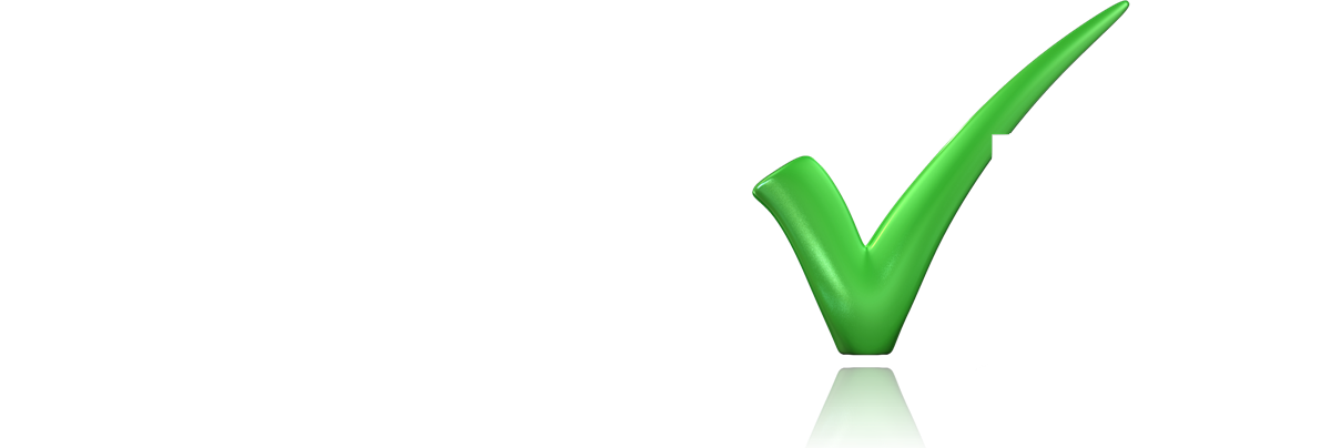 ImprovIT logo d'entreprise avec texte blanc et coche verte